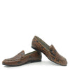 LMDI Brown Snakeskin Loafer-Tassel Children Shoes