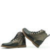 Beberlis Black and Gold Houndstooth Bootie-Tassel Children Shoes
