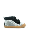 Pepe Gray Floral Plaid Hi Top Velcro Mid Top Sneaker-Tassel Children Shoes