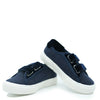 Pepe Navy Wool Velcro Sneaker-Tassel Children Shoes