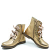Emel Copper and Pink Bow Zipper Boot-Tassel Children Shoes