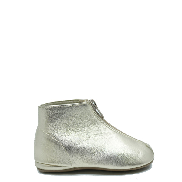 Pepe Gold Zipper Baby Bootie Tassel Children Shoes