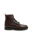 Manuela Chocolate Leather Perforated Boot-Tassel Children Shoes