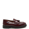 Atlanta Mocassin Burgundy Florentic Tassel Chunky Loafer-Tassel Children Shoes