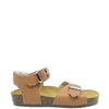 Emel Camel Buckle Velcro Sandal-Tassel Children Shoes