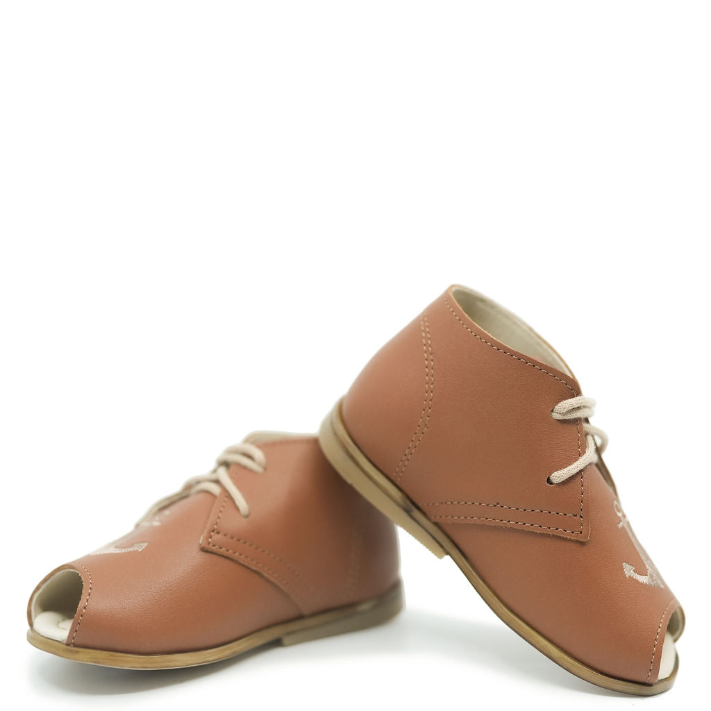 Emel Luggage Anchor Open Toe Baby Shoe-Tassel Children Shoes