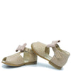 Emel Pink Snake Bow Baby Sandal-Tassel Children Shoes