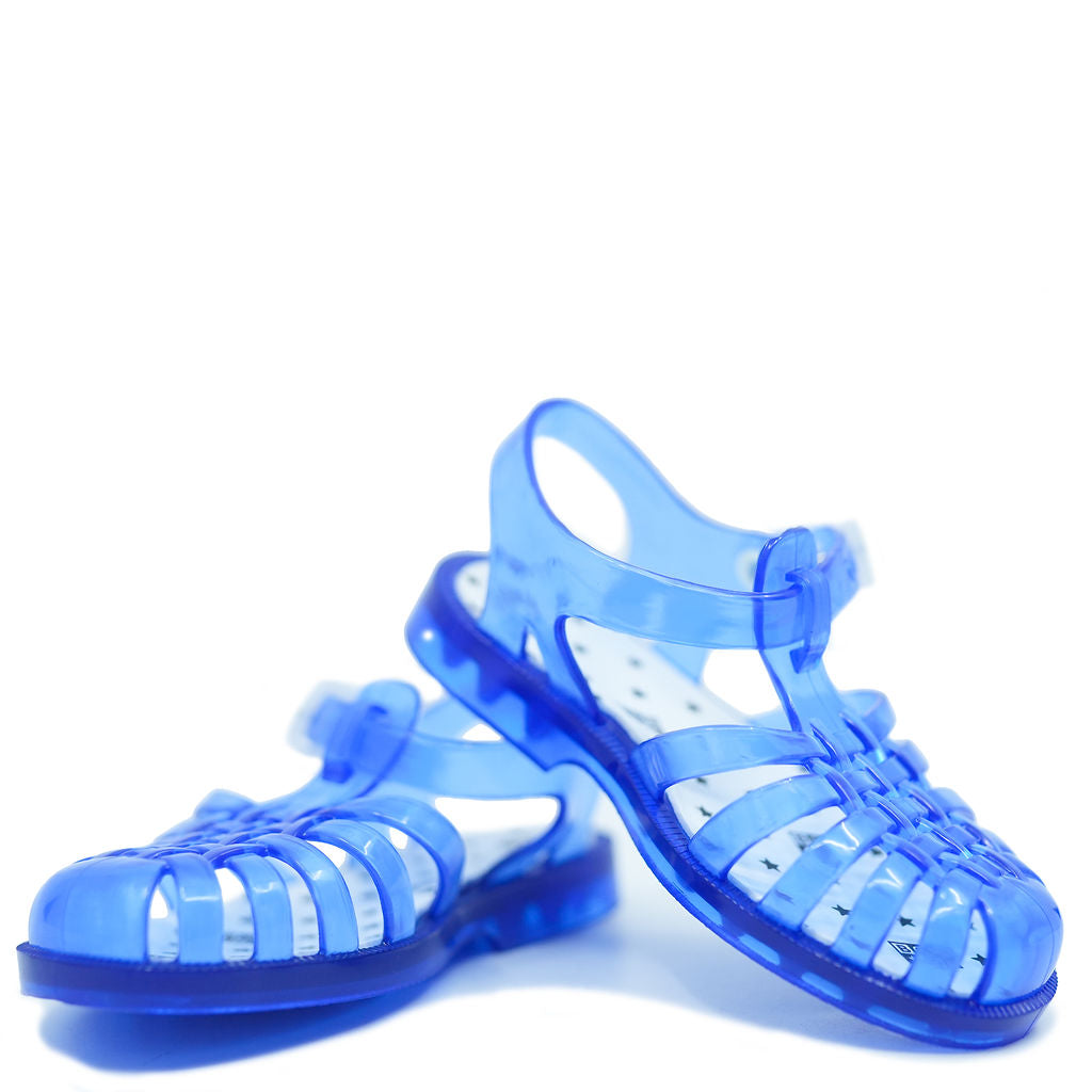 Bonton Blue Jelly Sandal-Tassel Children Shoes