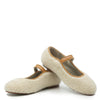 LMDI Beige Lamb Mary Jane-Tassel Children Shoes