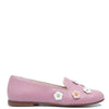 Spain+Co Pink Flower Smoking Loafer-Tassel Children Shoes