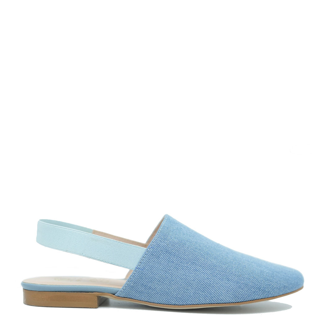 Spain+Co Denim Mule-Tassel Children Shoes