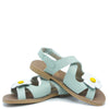 Sonatina Jade Daisy Velcro Sandal-Tassel Children Shoes