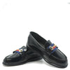 LMDI Black Florentic Buckle Loafer-Tassel Children Shoes