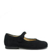 Tocoto Black Suede Perforated Mary Jane-Tassel Children Shoes