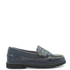 LMDI Navy Leather Penny Loafer-Tassel Children Shoes