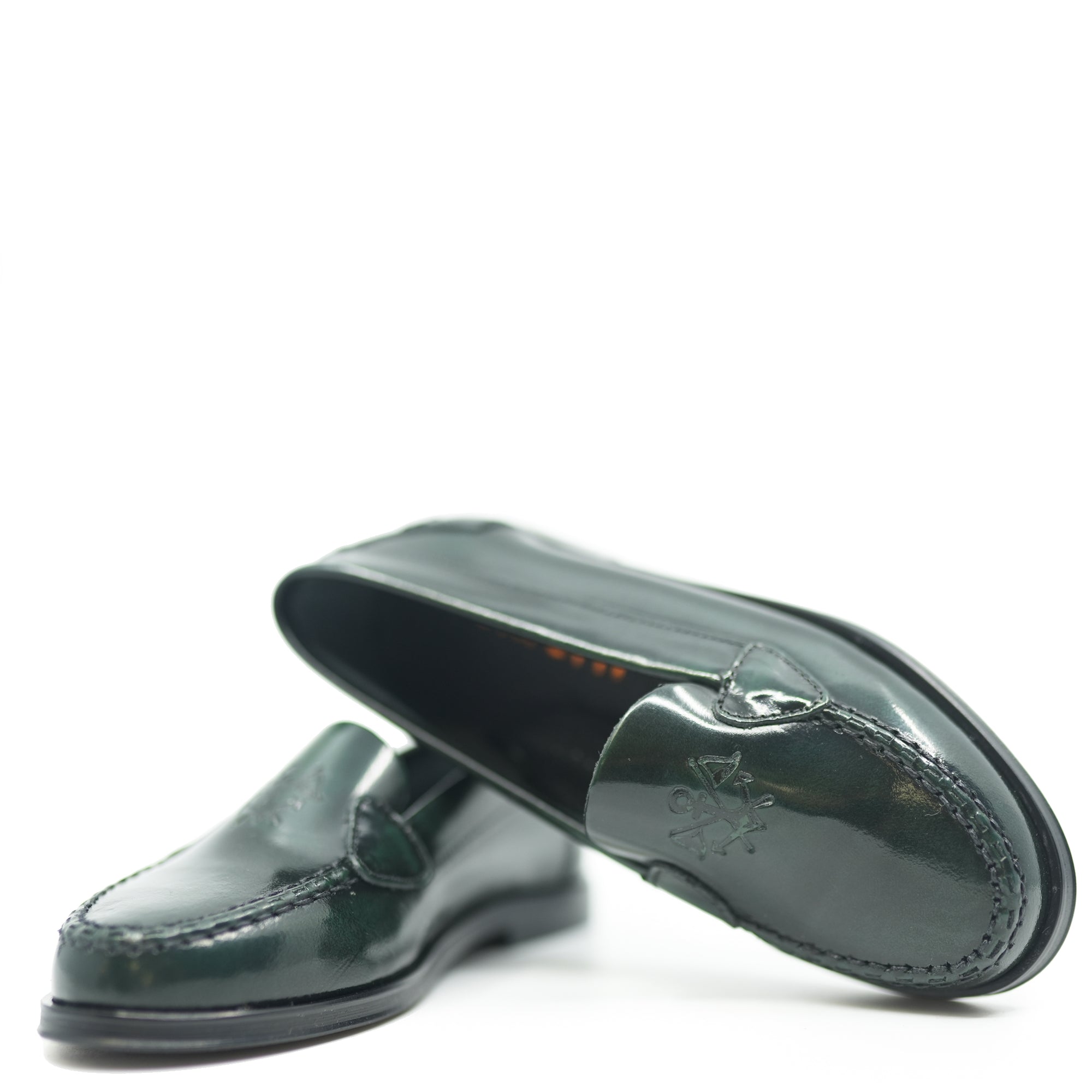 Confetti Evergreen Florentic Stamp Loafer-Tassel Children Shoes