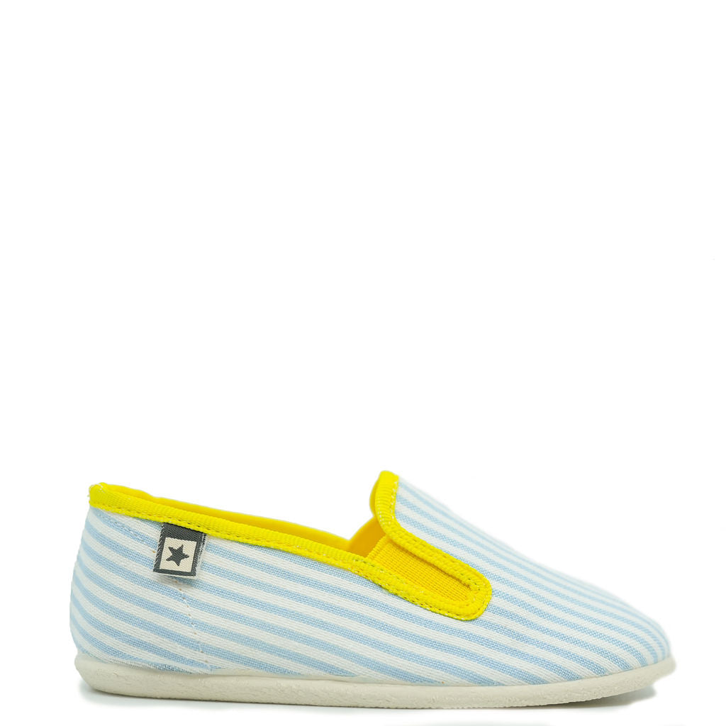 Bonton Blue Striped Slip On-Tassel Children Shoes