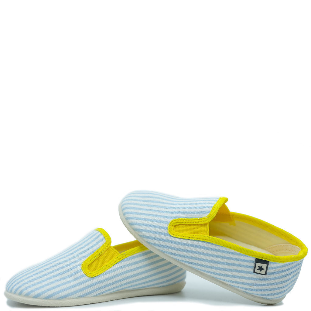 Bonton Blue Striped Slip On-Tassel Children Shoes