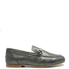 Confetti Pewter Stamped Buckle Loafer-Tassel Children Shoes