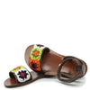 Pepe Brown Crochet Sandal-Tassel Children Shoes