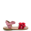 Pepe Red Velvet Bow Sandal-Tassel Children Shoes