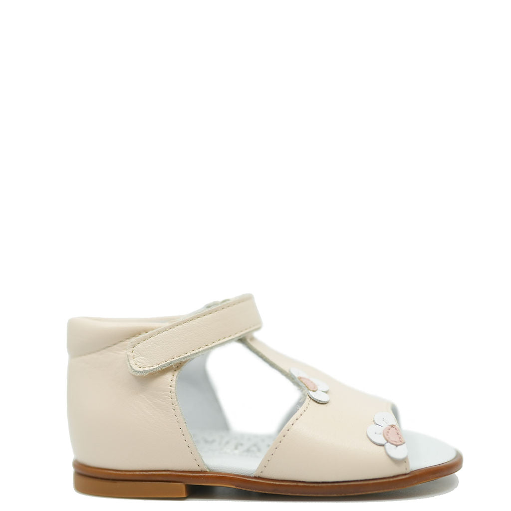 Beberlis Skin Flower T Strap Baby Sandal-Tassel Children Shoes