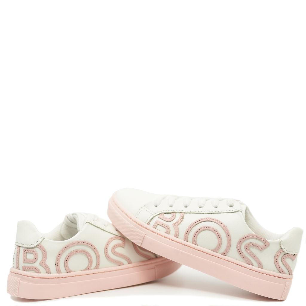 Hugo Boss Pink Mini Me Sneaker-Tassel Children Shoes