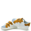 Beberlis White and Brown Velcro Baby Sneaker-Tassel Children Shoes