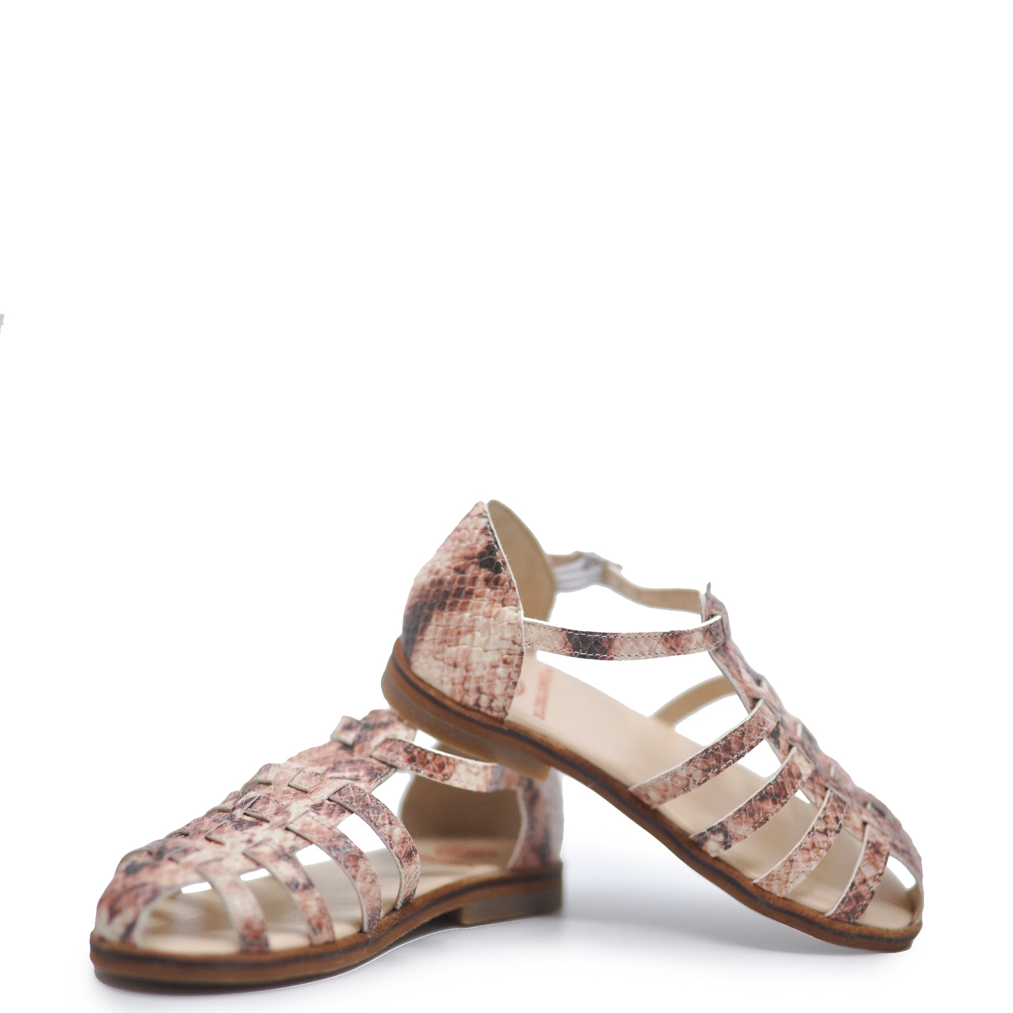 Blublonc Snake Gladiator Sandal-Tassel Children Shoes