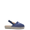 LMDI Navy Denim Slingback-Tassel Children Shoes