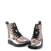 Atlanta Mocassin Rose Gold Lace-Up Boot-Tassel Children Shoes