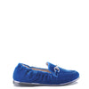 Beberlis Cobalt Velvet Chain Stretch Loafer-Tassel Children Shoes