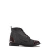 Blublonc Gray Wool and Burgundy Captoe Bootie-Tassel Children Shoes