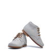 Beberlis Gray Perforated Baby Bootie-Tassel Children Shoes