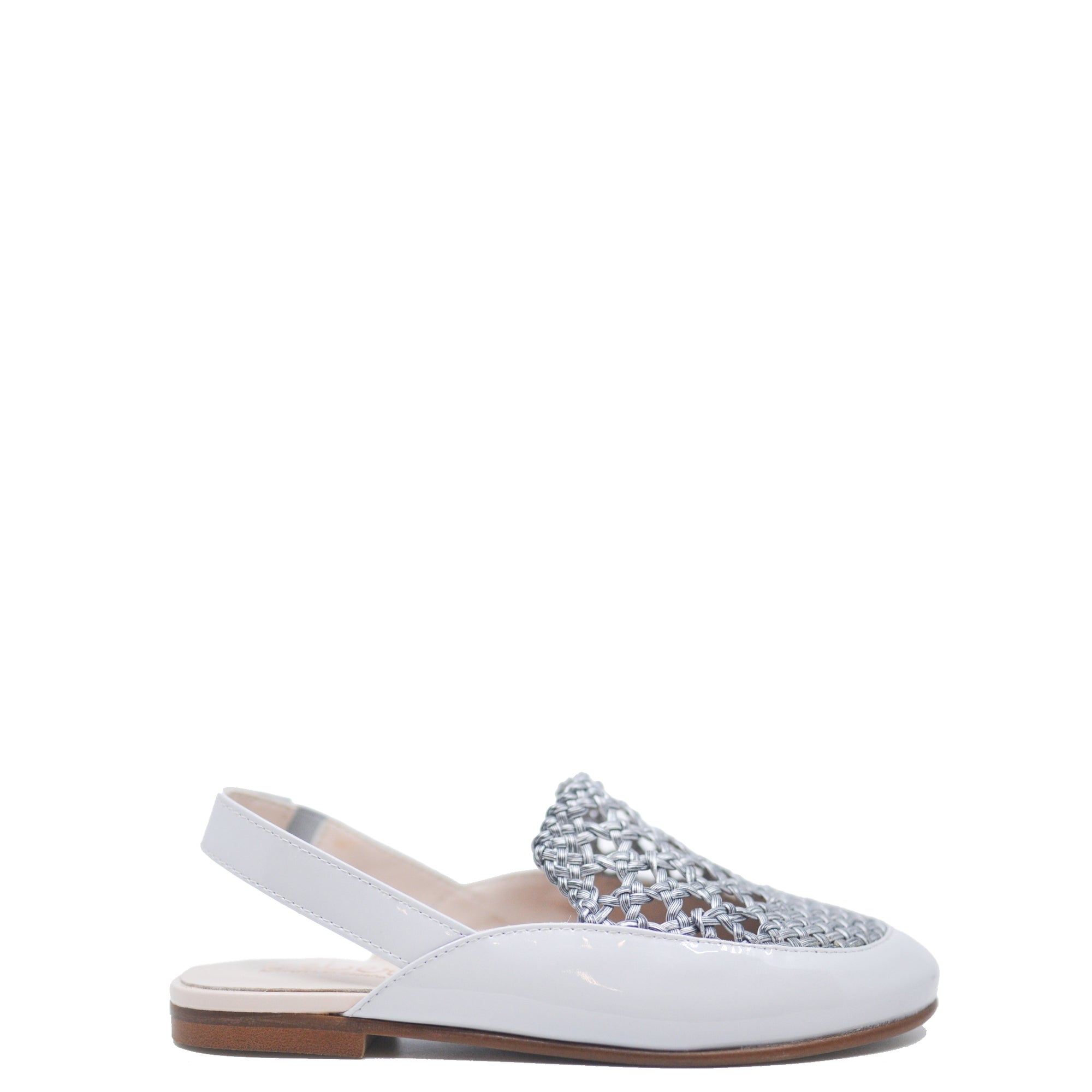 Beberlis Gray Weave Top Mule-Tassel Children Shoes