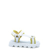 MAA White and Neon Velcro Sneaker Sandal-Tassel Children Shoes