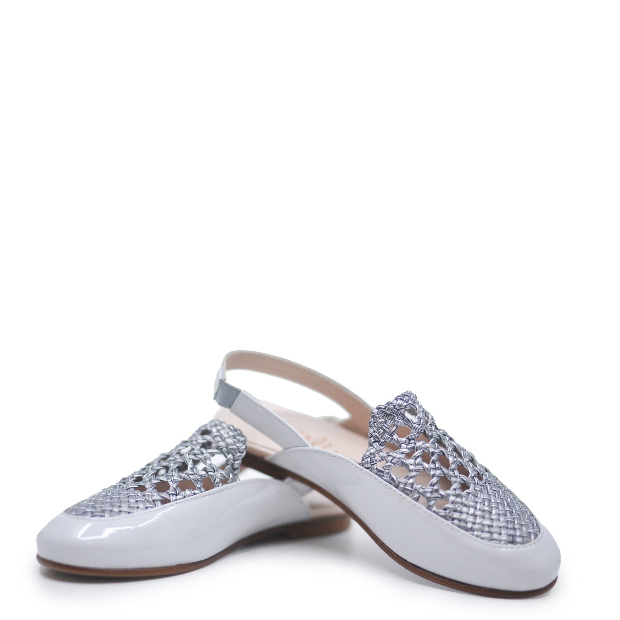 Beberlis Gray Weave Top Mule-Tassel Children Shoes
