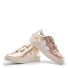 Veja Gold Metallic Velcro Sneaker-Tassel Children Shoes