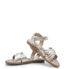 Old Soles Gold Criss Cross Velcro Sandal-Tassel Children Shoes