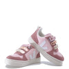 Veja Pink Velcro Sneaker-Tassel Children Shoes