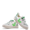 Veja Green and White Velcro Sneaker-Tassel Children Shoes
