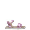 Old Soles Pink Metallic Braided Velcro Sandal-Tassel Children Shoes