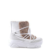 Papanatas White and Camel Sneaker Bootie-Tassel Children Shoes