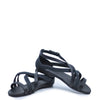 Manuela Black Inca Sandal-Tassel Children Shoes
