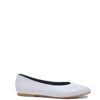 Blublonc White Ostrich V Flat-Tassel Children Shoes