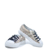 MAA Gold Shimmer Zipper Sneaker-Tassel Children Shoes