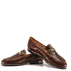 Beberlis Brown Croc Chain Loafer-Tassel Children Shoes