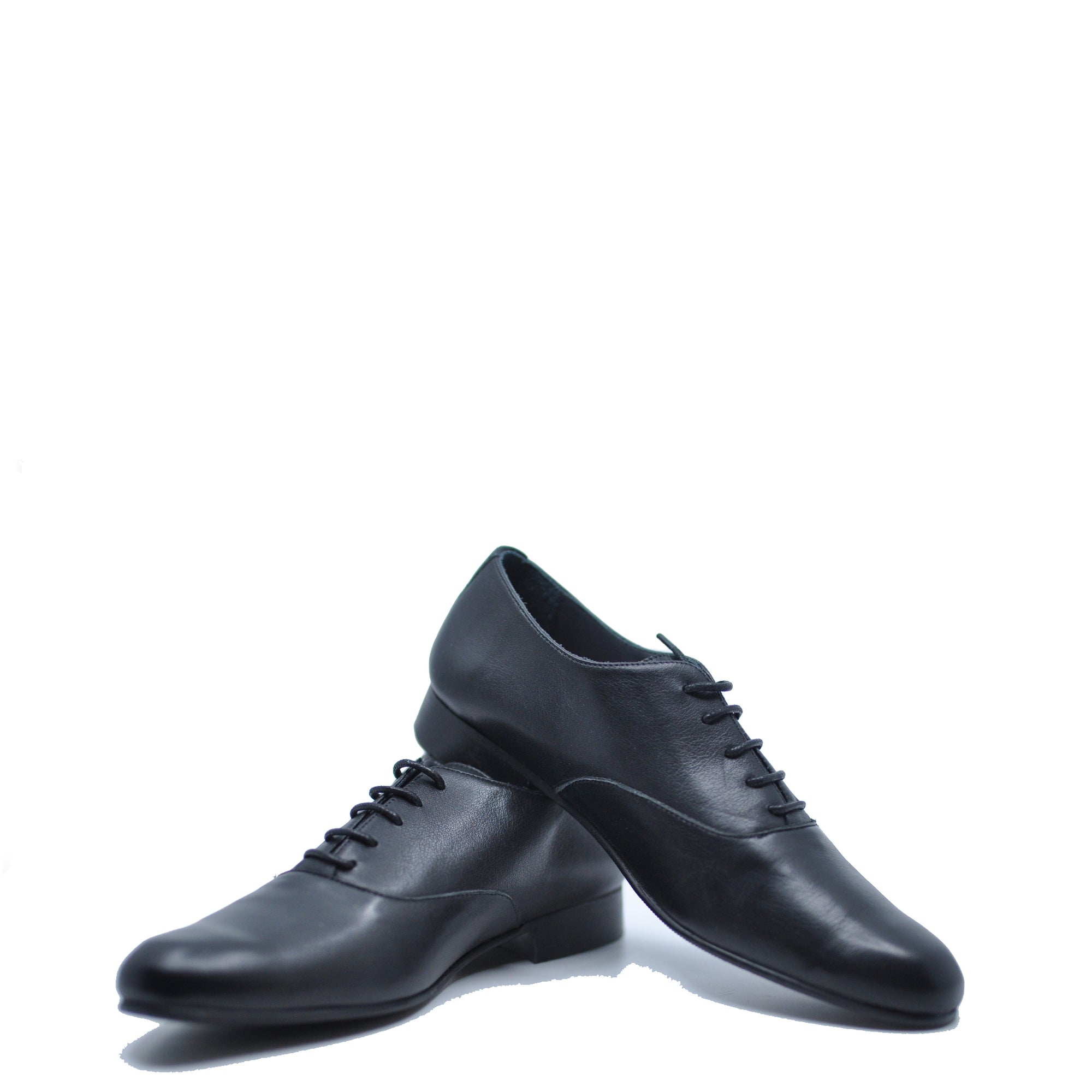 Blublonc Black Lace Up Dress Shoe-Tassel Children Shoes