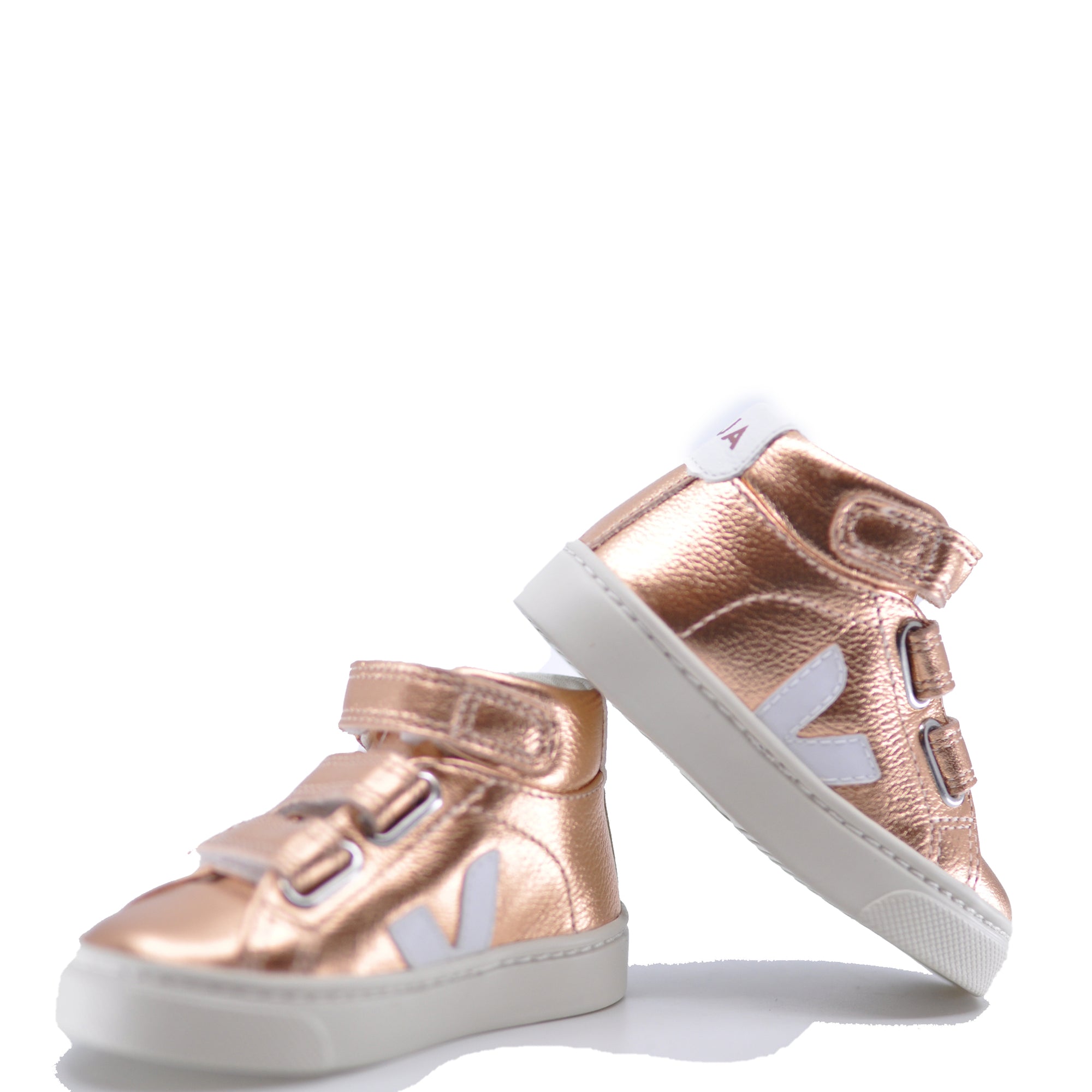 Veja Rose Metallic Hi Top Sneaker-Tassel Children Shoes