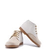 Beberlis Tan Linen Baby Bootie-Tassel Children Shoes